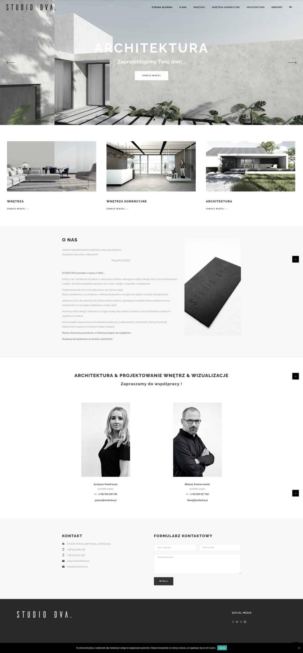 hosting poznań WordPress strona STUDIO DVA