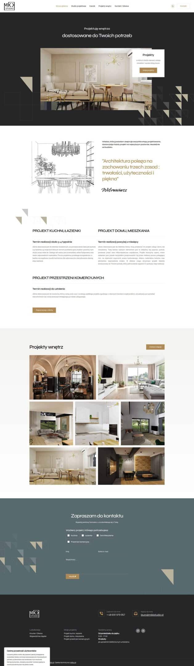hosting gliwice WordPress strona MIKK STUDIO